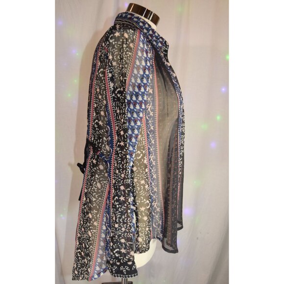 Free People Boho Blouse size Medium - Picture 2 of 9